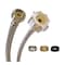 B & K Fluidmaster 1/2 in. Ballcock Ah X 7/8 in. D Ballcock 12 in. Stainless Steel Toilet Supply Line 4T12UCSR - alternate 1